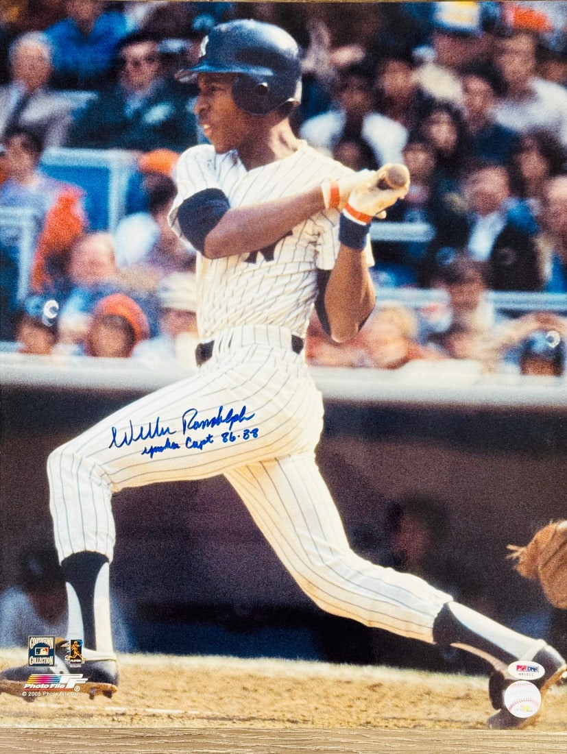 Willie Randolph Autographed Yankees 16x20 Baseball Photo (PSA): Willie Randolph Autographed Yankees 16x20 Baseball Photo (PSA) Get ready to relive the glory days of the New York Yankees with this incredible autographed photo featuring Willie Randolph, the team's