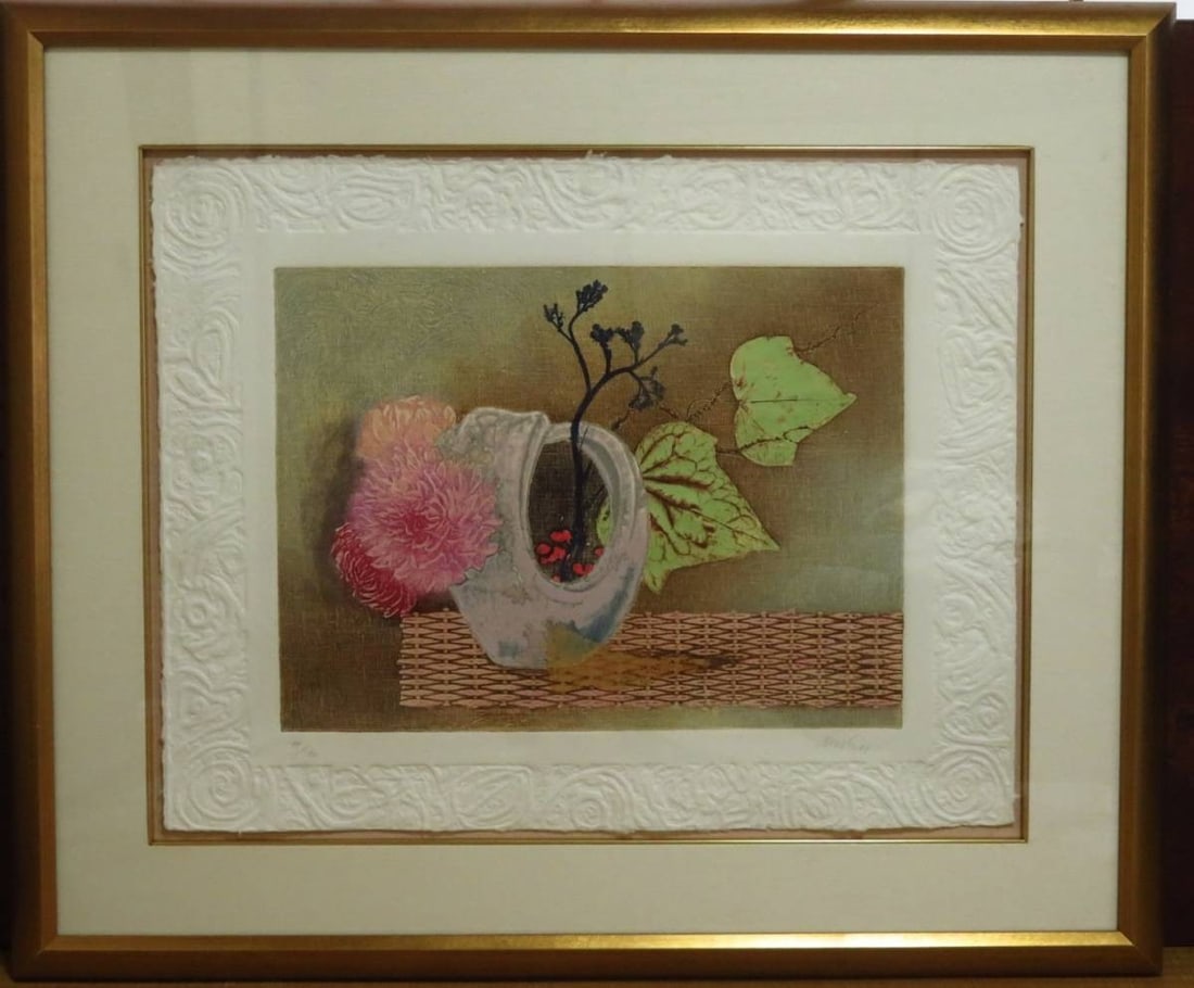 Framed Mikulas Kravjansky Life Passage 1990 Hand-Signed Etching Lithograph: Framed Mikulas Kravjansky Life Passage 1990 Hand-Signed Etching Lithograph Experience the unique style of Mikulas Kravjansky with this stunning framed etching lithograph, created in 1990 and signed by