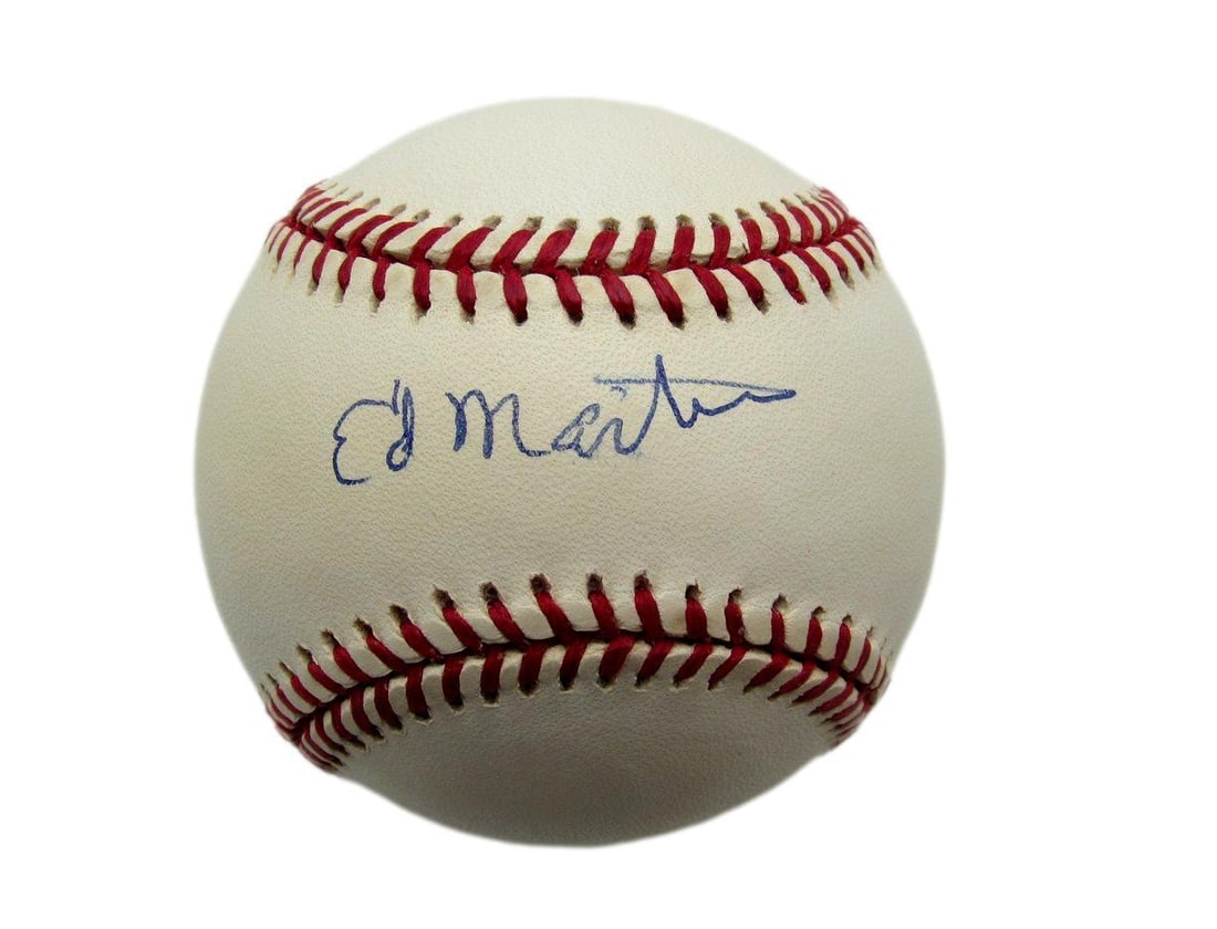 Ed Martin Signed OAL Baseball - Philadelphia Stars (PSA/ DNA 177351): Ed Martin Signed OAL Baseball - Philadelphia Stars (PSA/ DNA 177351) Get ready to own a piece of baseball history with the Ed Martin signed OAL Baseball, authenticated by PSA/DNA and graded 177351. Th
