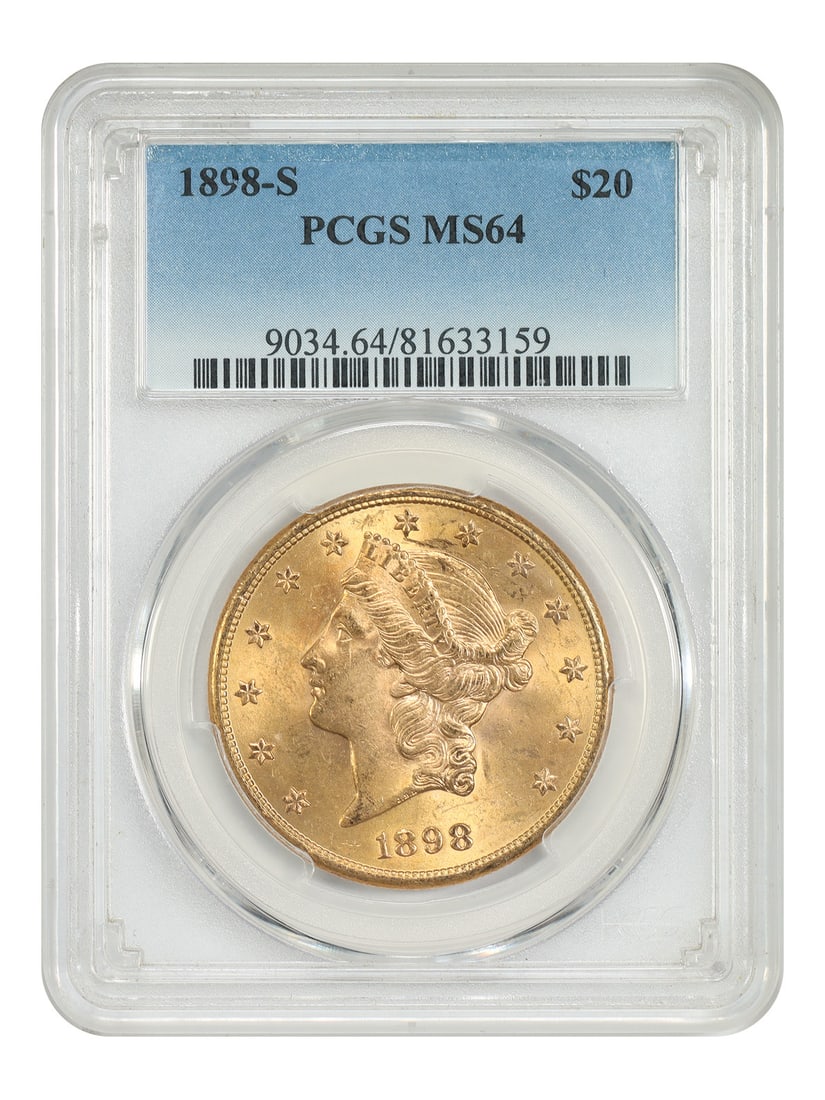 1898-S $20 PCGS MS64 Liberty Head Twenty (1 of 4)