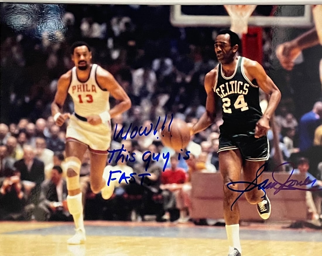 Photo Sam Jones Autographed 8x10 Basketball: Photo Sam Jones Autographed 8x10 Basketball Exceptional Photo Sam Jones Autographed Basketball available for auction. Review complete item specifications below for detailed information. Item Specifics