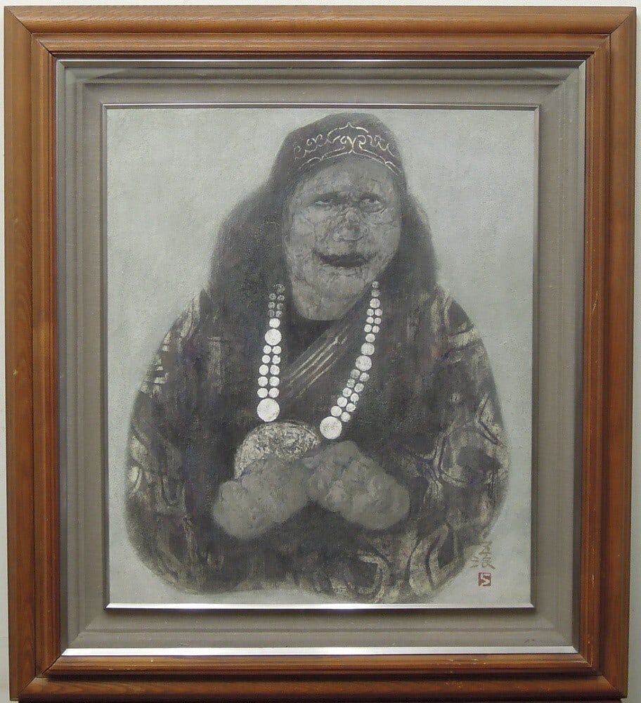 Women Kobayashi Gonami Japanese Painting Art Ainu Hokkaido Indigenes Traditional: Women Kobayashi Gonami Japanese Painting Art Ainu Hokkaido Indigenes Traditional Experience the rich cultural heritage of Japan with this stunning Ainu-inspired Japanese painting, created by renowned