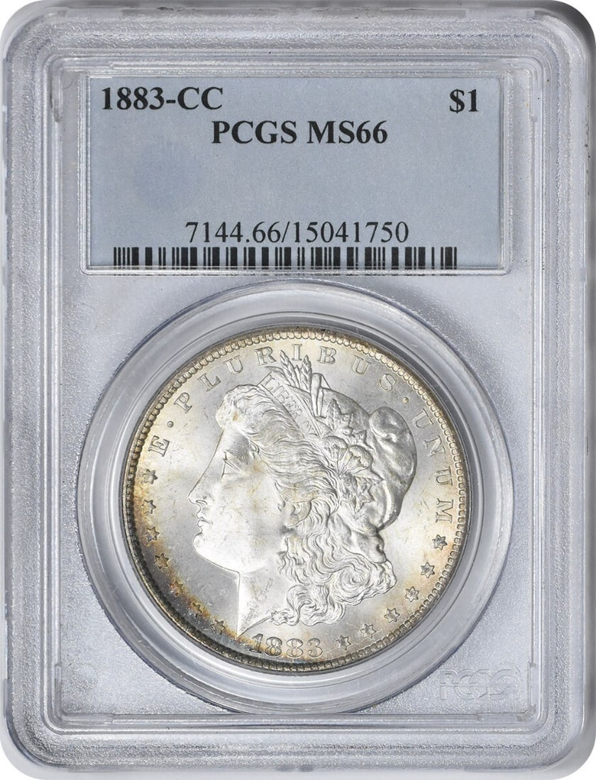 PCGS 1883-CC Morgan Silver Dollar MS66: PCGS 1883-CC Morgan Silver Dollar MS66 Experience the majesty of the 1883 Carson City Morgan Silver Dollar, graded MS66 by PCGS, one of the finest examples of this iconic coin in circulation. With its