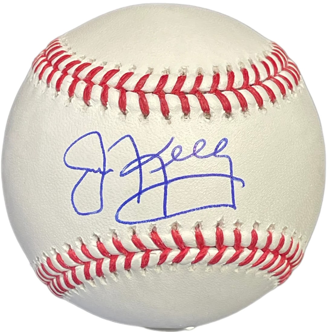 (JSA) Jim Kelly Autographed Baseball: (JSA) Jim Kelly Autographed Baseball Meet the ultimate collectible for any Buffalo Bills fan - a Jim Kelly autographed baseball, authenticated by James Spence Authentication (JSA). This official major