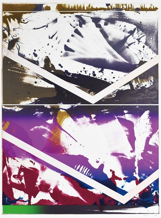 Mitsuo Kano Lithograph, Japan, 1986 - Illumination No. 18 in Purple Brilliance: Mitsuo Kano Lithograph, Japan, 1986 - Illumination No. 18 in Purple Brilliance A stunning example of Japanese lithography, Mitsuo Kano's Illumination No. 18 in Purple Brilliance is a masterful work of