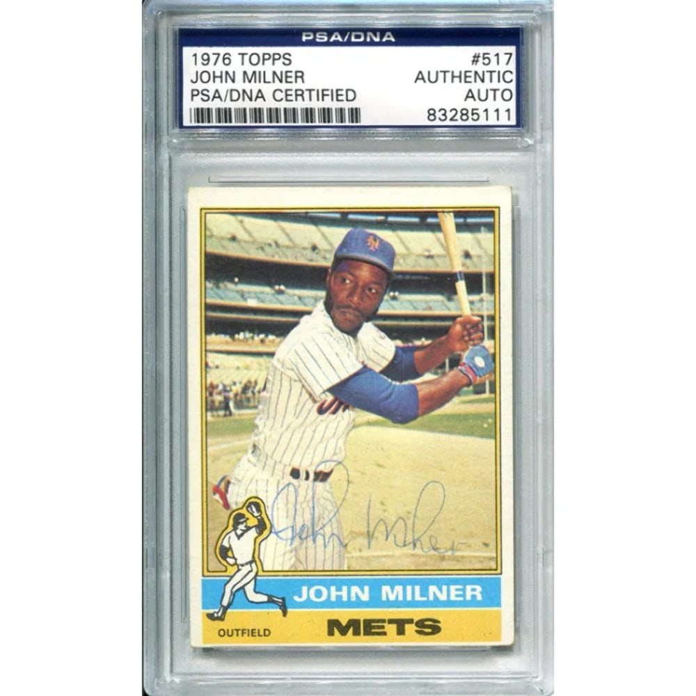 Card John Milner Autographed 1976 Topps: Card John Milner Autographed 1976 Topps Get ready to relive baseball history with the autographed 1976 Topps card of John Milner, a talented player from the United States. This rare collectible showca