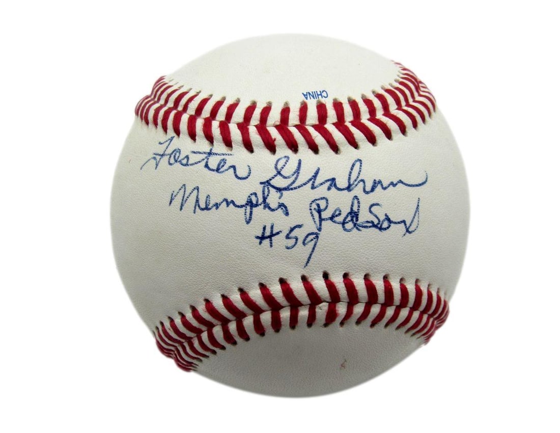 DNA Foster Graham Signed/ Inscr OL Baseball Negro League Memphis Red Sox PSA/: DNA Foster Graham Signed/ Inscr OL Baseball Negro League Memphis Red Sox PSA/ Get ready to step into the rich history of the Negro Leagues with this incredible DNA Foster Graham signed baseball, authe