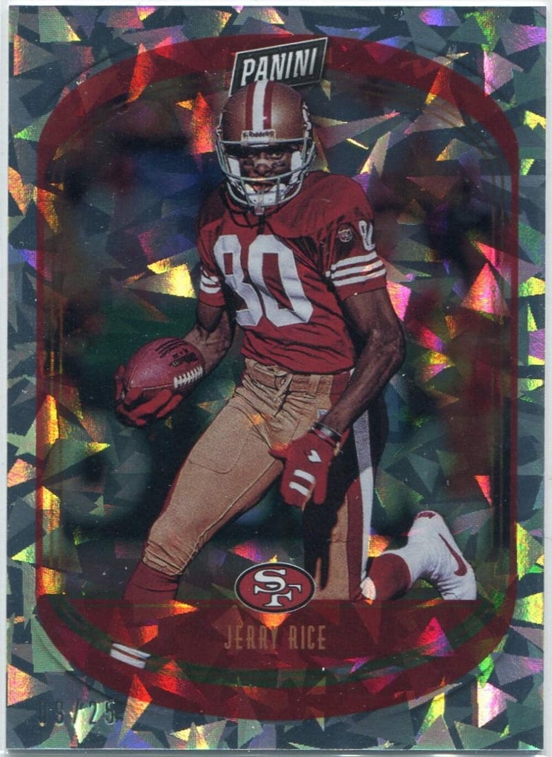 Jerry Rice 2021 Panini Player of the Day Cracked Ice Parallel #82 (9/ 25) (1 of 2)