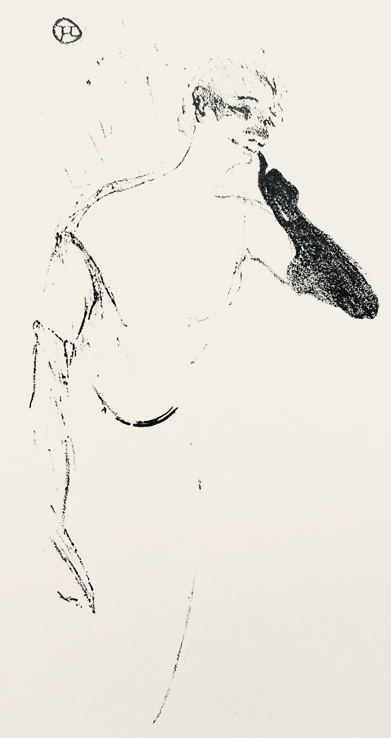 Henri de Toulouse-Lautrec, Composition, Yvette Guilbert vue par Lithograph: Henri de Toulouse-Lautrec, Composition, Yvette Guilbert vue par Lithograph A rare and exquisite lithograph from the 1950s, Henri de Toulouse-Lautrec's 'Composition, Yvette Guilbert vue par' is a stunn