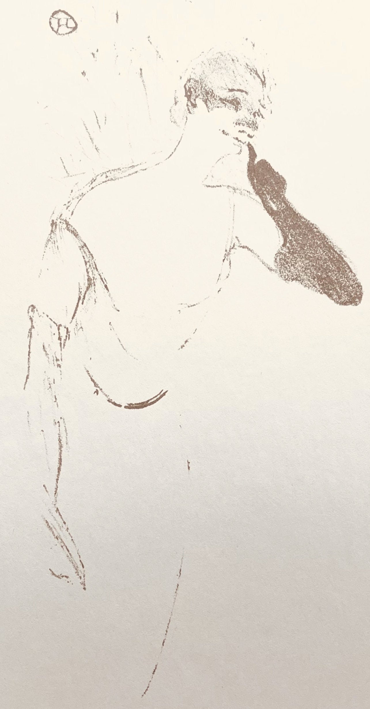 Henri de Toulouse-Lautrec, Composition, Yvette Guilbert vue par Lithograph: Henri de Toulouse-Lautrec, Composition, Yvette Guilbert vue par Lithograph A rare and exquisite lithograph from the 1950s, Henri de Toulouse-Lautrec's 'Composition, Yvette Guilbert vue par' is a stunn