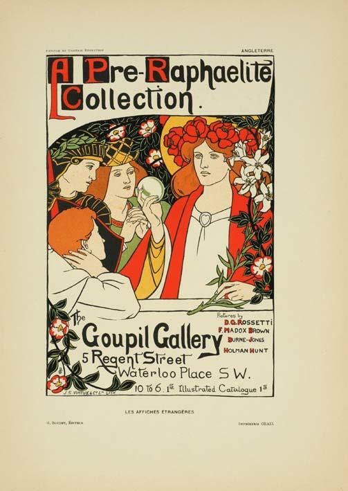 Vintage Poster by Goupil Gallery (Robertson) for Affiches Etrangeres 1897: Vintage Poster by Goupil Gallery (Robertson) for Affiches Etrangeres 1897 Experience the elegance of Art Nouveau with this rare vintage poster from 1897, created by renowned artist ROBERTSON and publi