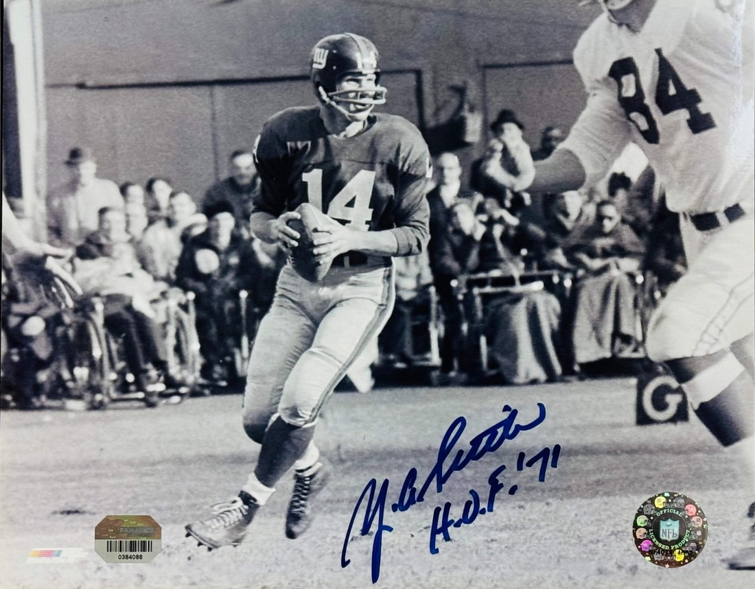 (Fanatics) Y A Title Autographed 8x10 Football Photo: (Fanatics) Y A Title Autographed 8x10 Football Photo Get ready to show off your football fandom with this incredible autographed 8x10 photo of the legendary [player's name]! Signed in black sharpie ac