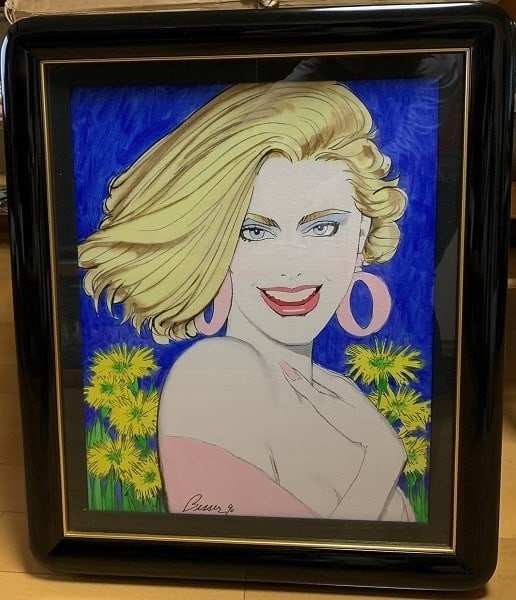 Roy Besser "Beautiful" 1990 Acrylic on Canvas Blonde Woman Pop Art: Roy Besser "Beautiful" 1990 Acrylic on Canvas Blonde Woman Pop Art Stand out with the vibrant pop art portrait of a stunning blonde woman, created by renowned artist Roy Besser in 1990. This original