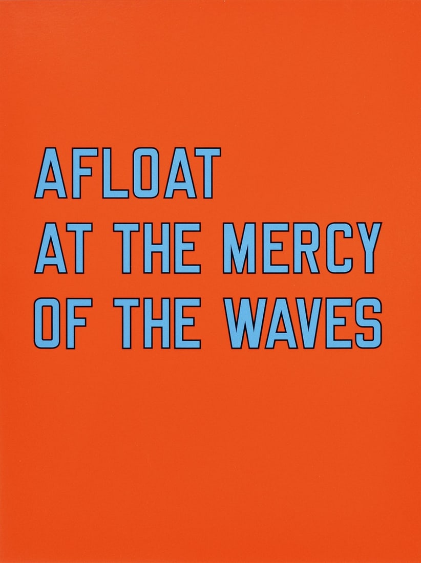 limited Lawrence Weiner inkjet printed Edition for the Kichen signature 2020: limited Lawrence Weiner inkjet printed Edition for the Kichen signature 2020 A rare opportunity to own an original piece by renowned artist Lawrence Weiner, the Kitchen (2020) is a limited edition ink