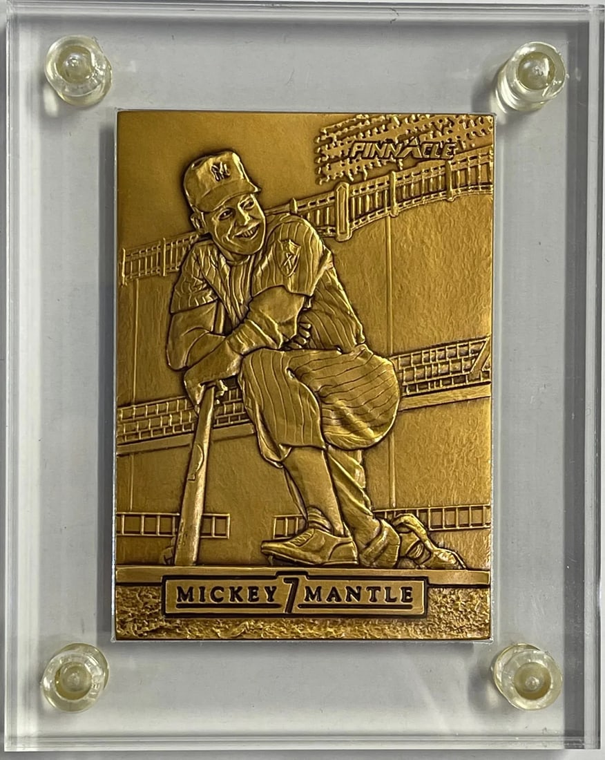 5000 Mickey Mantle Pinnacle 1992 Bronze Mint Card #361/: 5000 Mickey Mantle Pinnacle 1992 Bronze Mint Card #361/ Rarity seekers, rejoice! This 1992 Bronze Mint Card #361/5000 is one of the most elusive and highly sought-after Mickey Mantle Pinnacle cards in