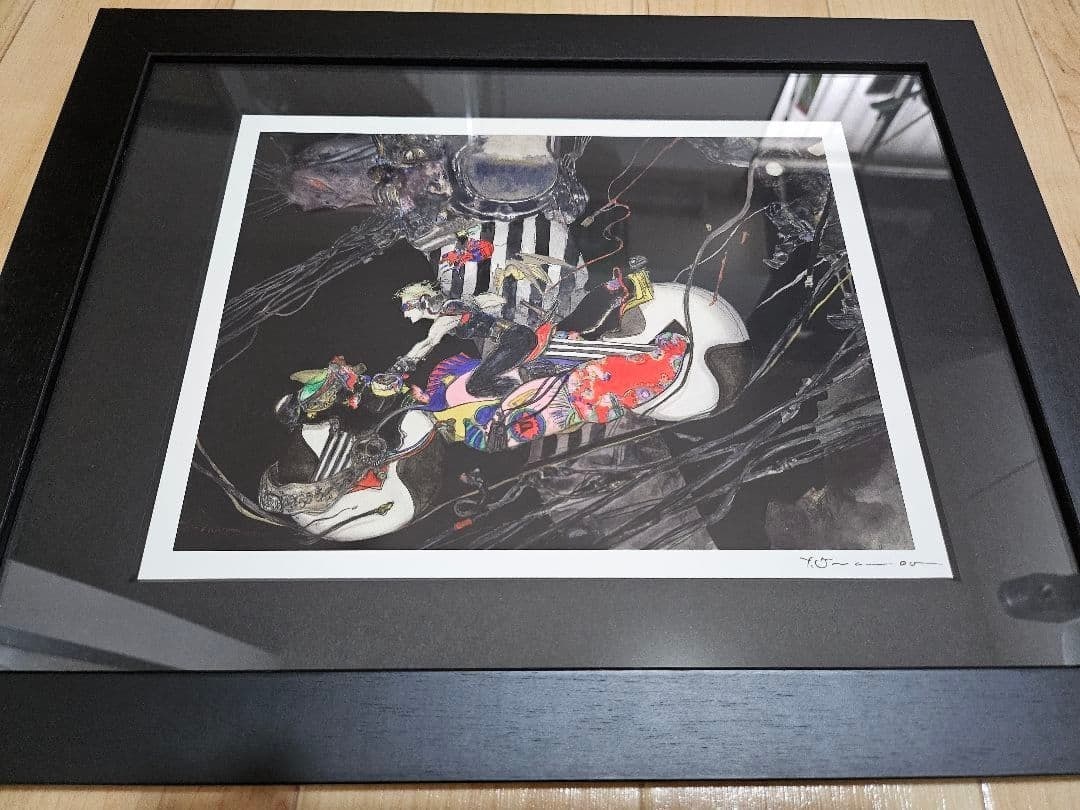 COA Yoshitaka Amano Cloud Iron Horse Harley FF7 Signed With: COA Yoshitaka Amano Cloud Iron Horse Harley FF7 Signed With A stunning original painting by renowned artist Yoshitaka Amano, Cloud Iron Horse Harley is a breathtaking depiction of a majestic steed soa