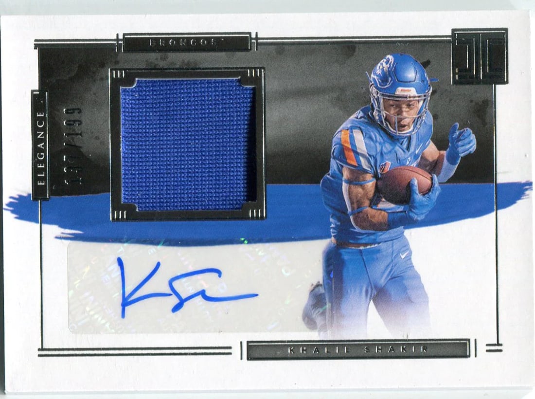 Khalil Shakir 2022 Panini Chronicles Draft Picks Autographed Relic (1 of 2)