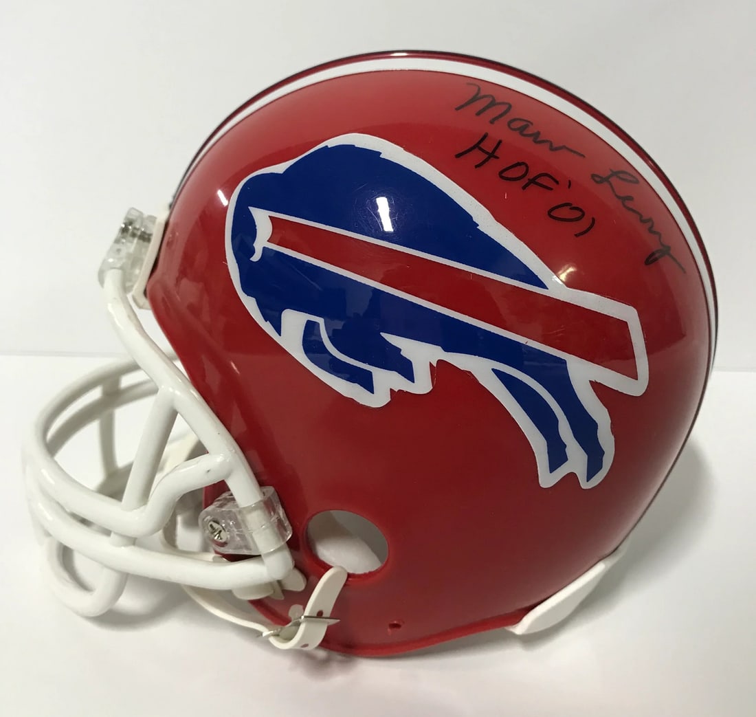 Helmet Marv Levy Buffalo Bills Autographed Mini: Helmet Marv Levy Buffalo Bills Autographed Mini Get ready to show off your team spirit with the autographed mini helmet of legendary coach Marv Levy, who led the Buffalo Bills to four consecutive Supe