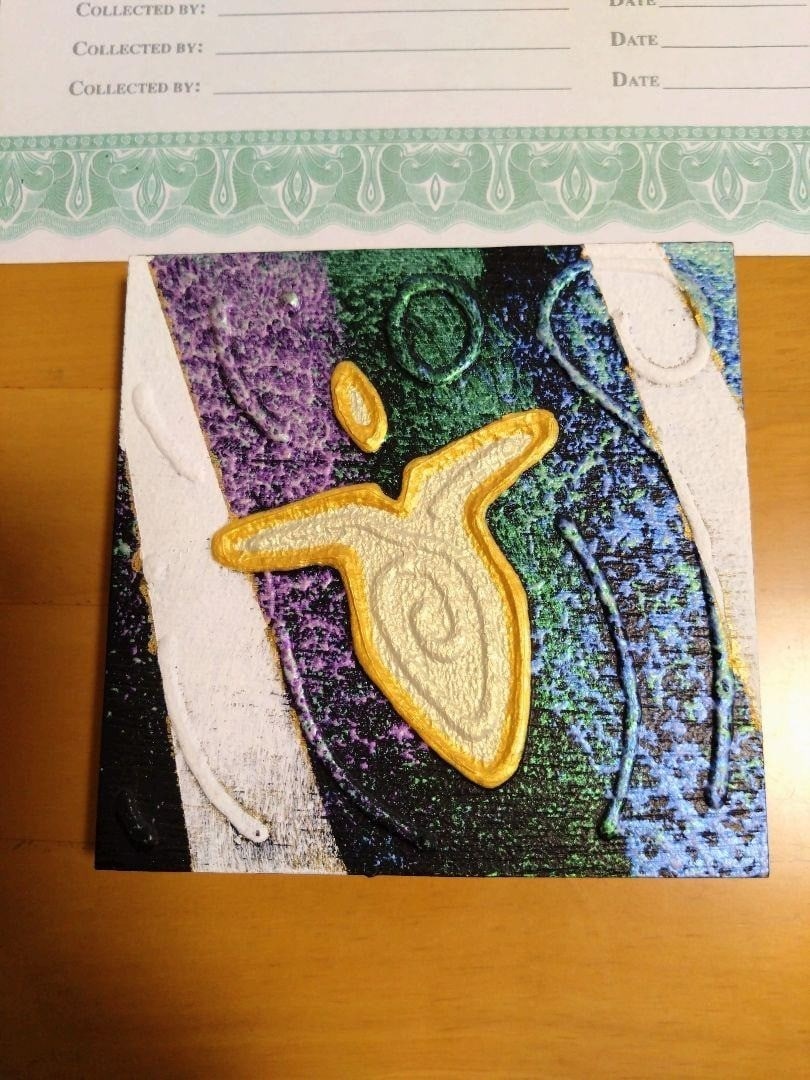 Rare ANDY LAKEY Angel Butterfly Signed Painting with Certificate Artwork: Rare ANDY LAKEY Angel Butterfly Signed Painting with Certificate Artwork Meet the rare and breathtaking Angel Butterfly painting by Andy Lakey, a true masterpiece of artistry. This original acrylic wo