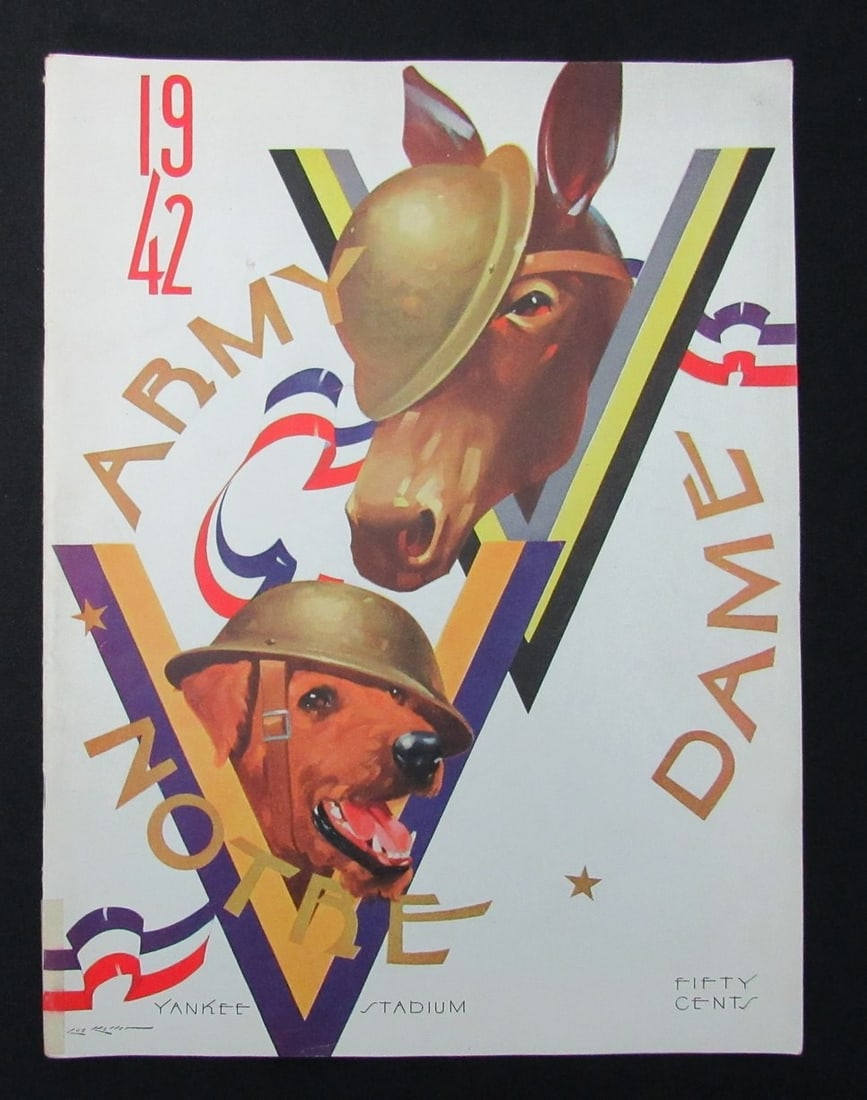 186013 11/ 7/ 1942 Army vs. Notre Dame College Program (1 of 4)