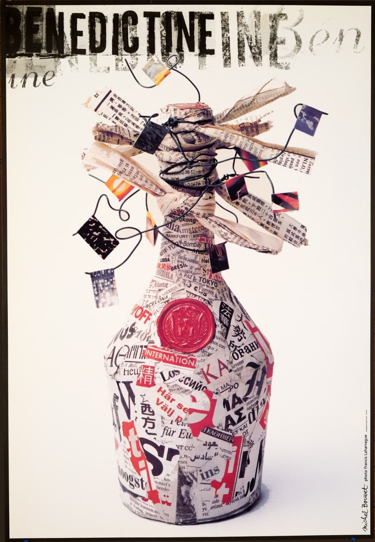 Printing Benedictine By Michel Bouvet French Iquor Poster On Canson Paper 1St: Printing Benedictine By Michel Bouvet French Iquor Poster On Canson Paper 1St Experience the rich flavors of French wine culture with this vintage poster by Michel Bouvet, created in 1990-1999 and pri