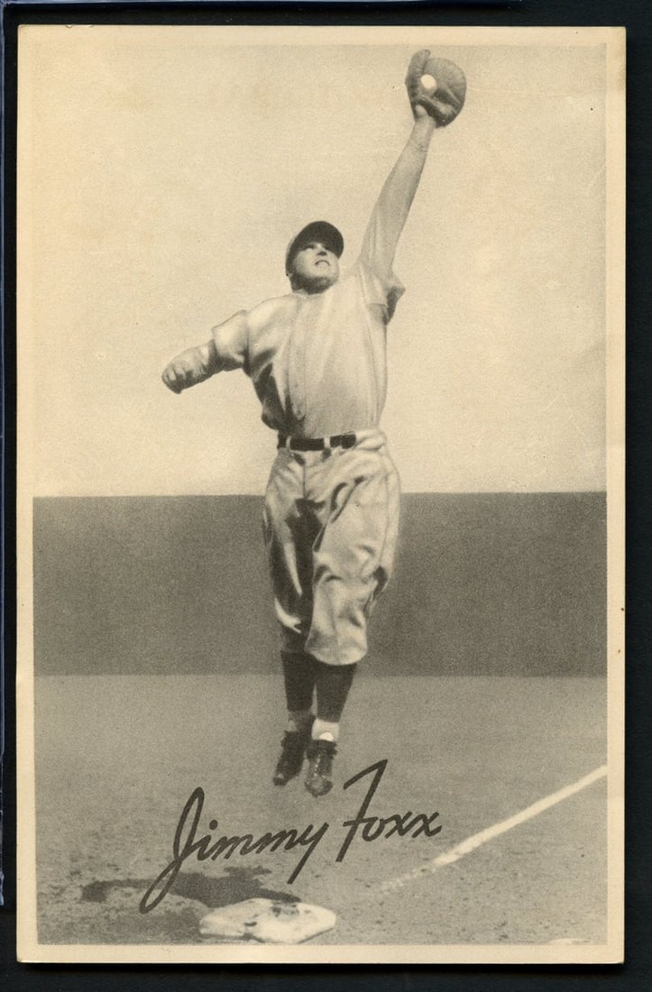 Creasing 1939 Goudey Premiums R303-B Jimmy/ Jimmie Foxx HOF Clean No: Creasing 1939 Goudey Premiums R303-B Jimmy/ Jimmie Foxx HOF Clean No Get ready to relive the glory days of baseball with this rare 1939 Goudey Premiums R303-B photo featuring the legendary Jimmy Foxx,