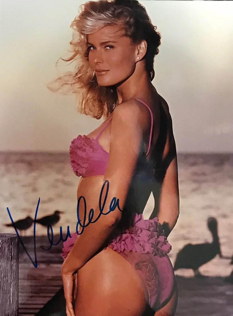 Photo Vendela Autographed 8x10 Celebrity: Photo Vendela Autographed 8x10 Celebrity Meet Vendela, the talented actress who has captured your heart with her striking presence. This rare 8x10 photo is not only a beautiful piece of art, but it's