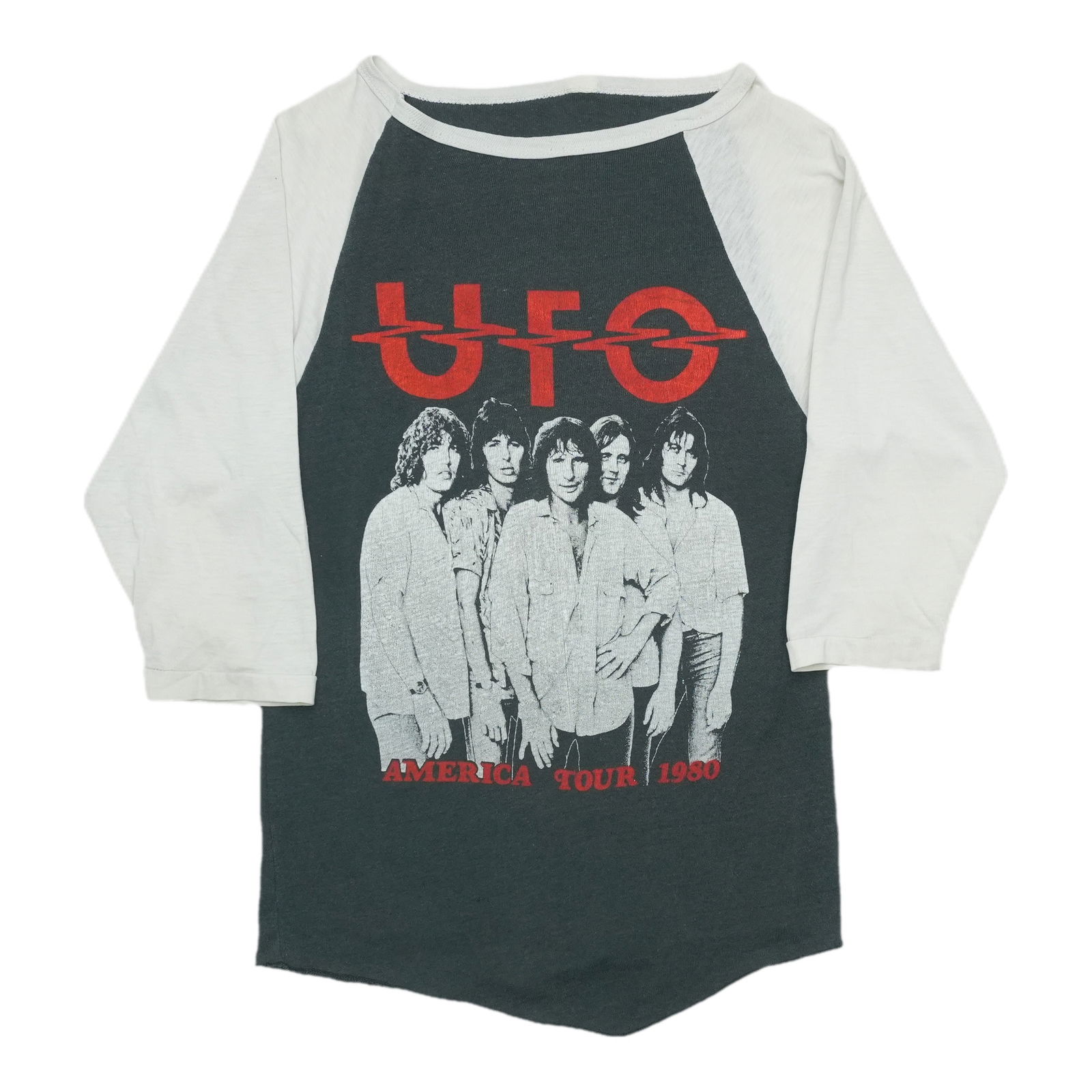 Shirt 1980 UFO America Tour Jersey: Shirt 1980 UFO America Tour Jersey Score the ultimate piece of vintage rock history with this rare 1980 UFO America Tour Jersey, boasting iconic front and back graphics that scream '80s nostalgia. Mad