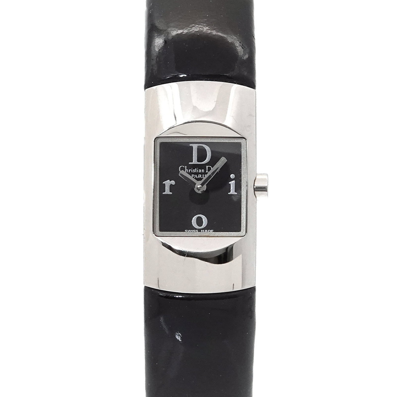 Wristwatch Christian Dior: Wristwatch Christian Dior A sleek and sophisticated timepiece, this Christian Dior wristwatch boasts a stunning black dial and a durable stainless steel case, perfect for adding a touch of luxury to