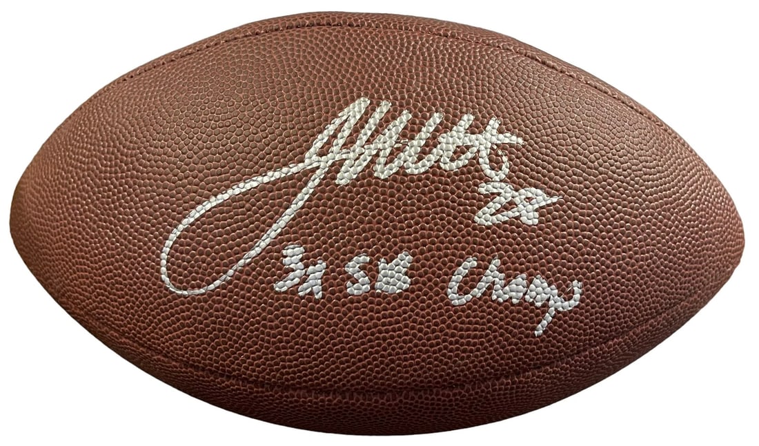 (JSA) James White "3x SB Champ" Autographed Football: (JSA) James White "3x SB Champ" Autographed Football Own a piece of NFL history with the James White "3x SB Champ" Autographed Football, authenticated by James Spence Authentication (JSA). This unique