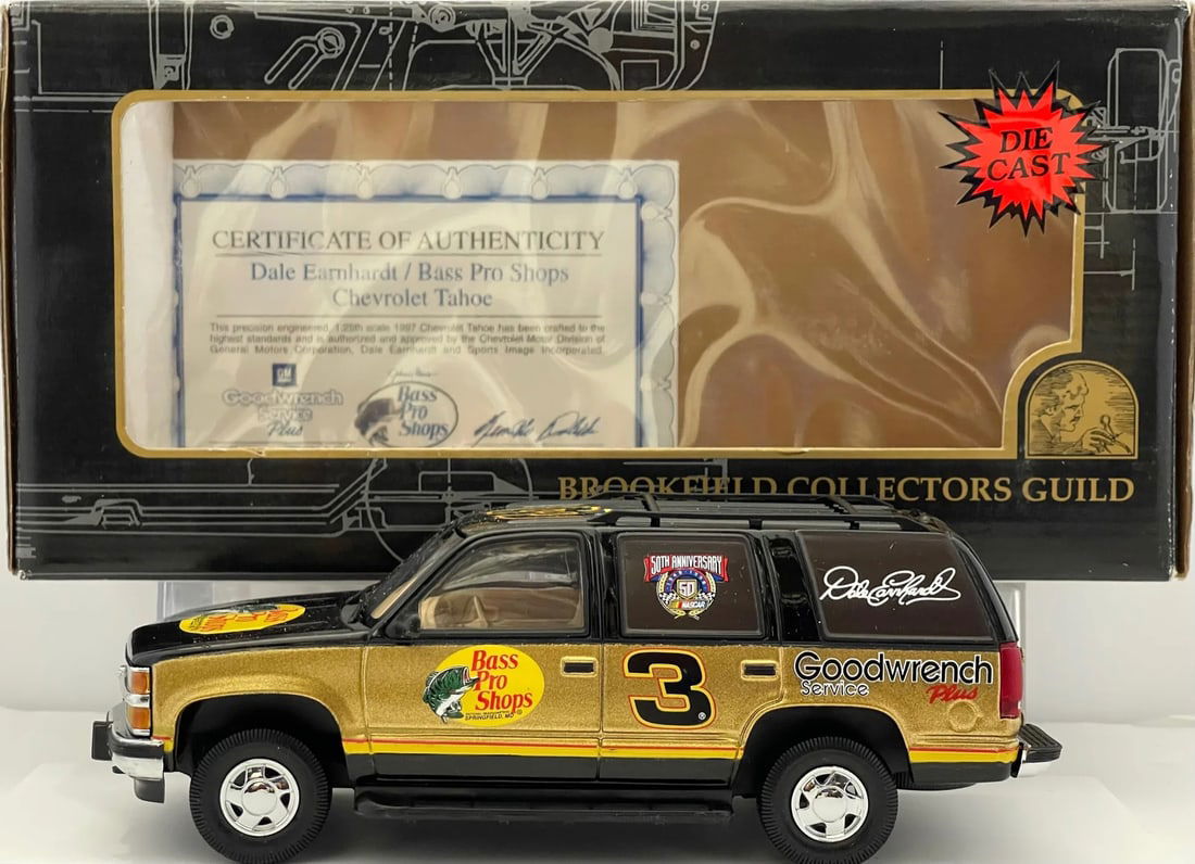 Truck Dale Earnhardt Unsigned #3 1997 Chevy Tahoe 1: 25 Die-Cast: Truck Dale Earnhardt Unsigned #3 1997 Chevy Tahoe 1: 25 Die-Cast Get ready to rev up your collection with this rare and unique Dale Earnhardt unsigned #3 1997 Chevy Tahoe die-cast truck, limited to ju