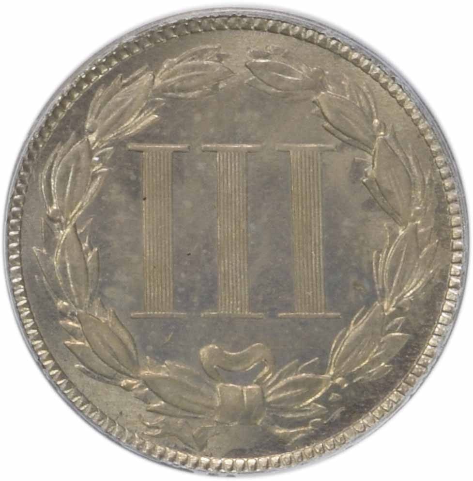 Three Cent Nickel MS64 PCGS - 4