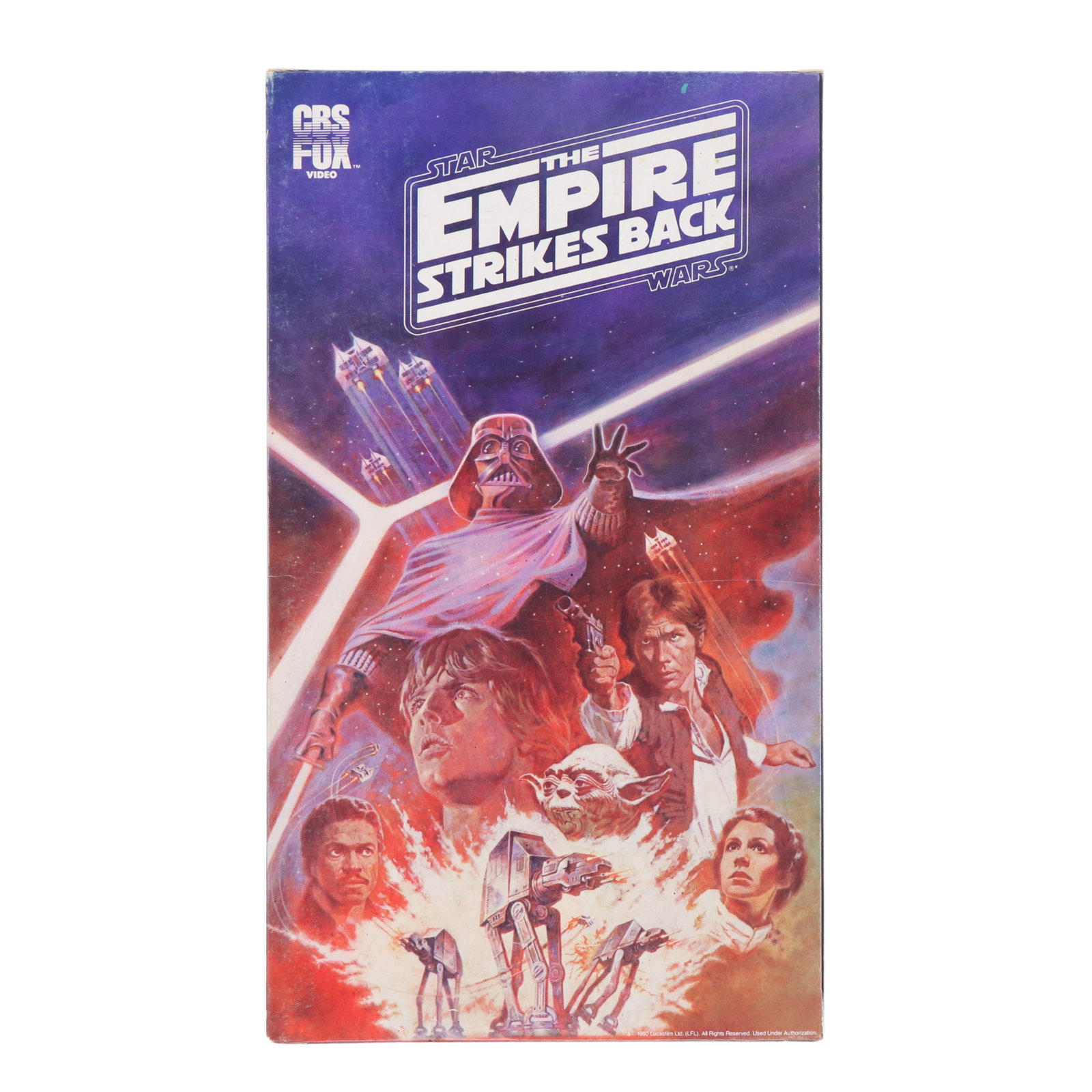 Oversized 1980 Star Wars Empire Strikes Back VHS Mobile Display: Oversized 1980 Star Wars Empire Strikes Back VHS Mobile Display Get ready to relive the epic battle between good and evil with this original 1980 Star Wars Empire Strikes Back Oversized VHS Mobile