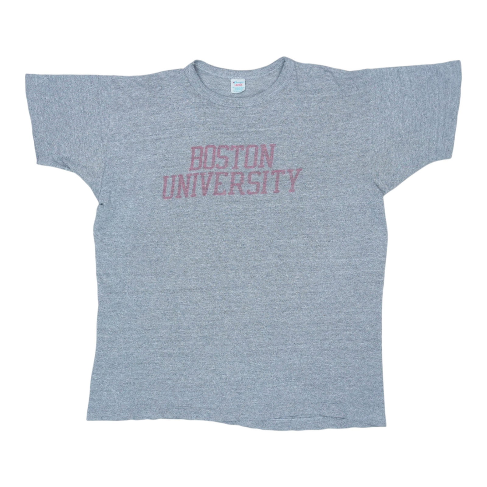 Shirt 1980s Boston University Champion: Shirt 1980s Boston University Champion Score big with this authentic 1980s Boston University Champion shirt, boasting a classic grey color and timeless design that's sure to turn heads on campus. Meas