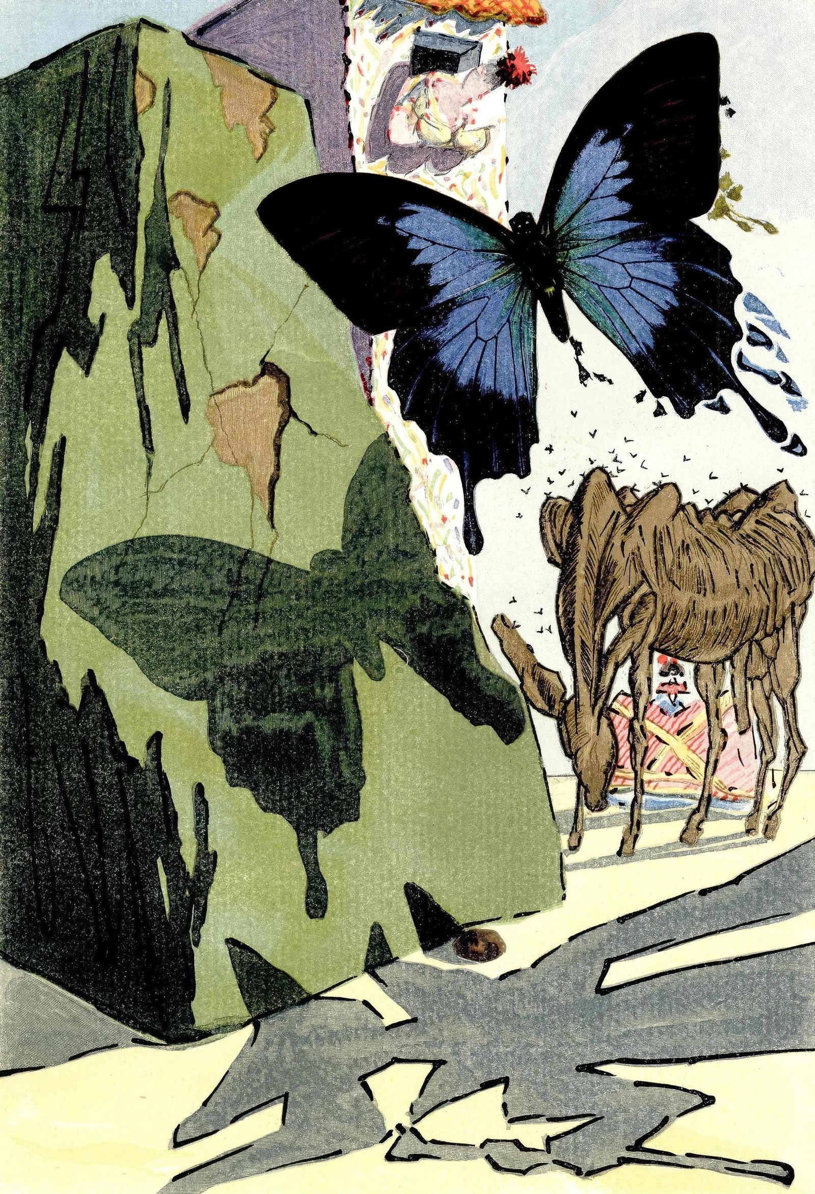 1958 - Salvador Dali - Untitled - from The Three-Cornered Hat - Engraving: 1958 - Salvador Dali - Untitled - from The Three-Cornered Hat - Engraving Experience the masterful blend of classical technique and visionary imagination in Salvador Dali's 1958 engraving, Sans titre