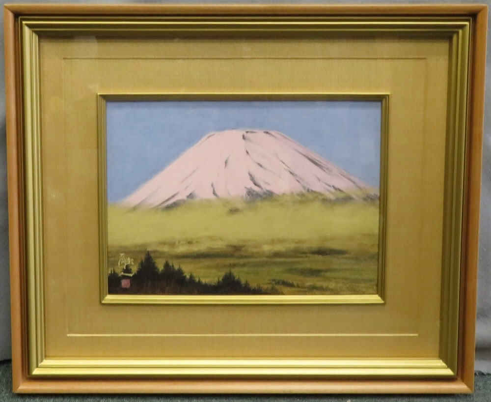 Nature Nakaji Yuto Japanese Painting Mountain Fuji Mt.Fuji Scenery Green Sky: Nature Nakaji Yuto Japanese Painting Mountain Fuji Mt.Fuji Scenery Green Sky Experience the serene beauty of Japan with this stunning Nature Nakaji Yuto Japanese Painting, showcasing the majestic Moun