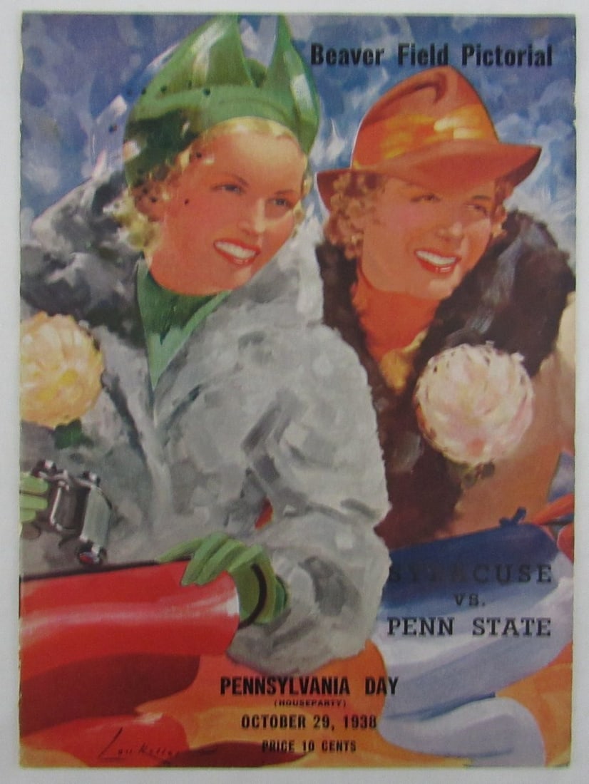 Penn State Nittany Lions 1938 College Football Program vs Syracuse: Penn State Nittany Lions 1938 College Football Program vs Syracuse Get ready to relive the rich history of Penn State football with this rare 1938 College Football Program featuring the Nittany Lions
