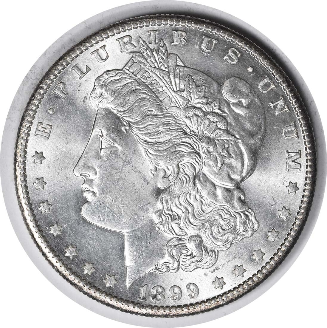 1899-S VAM 7 Morgan Silver Dollar - Choice BU Uncertified: 1899-S VAM 7 Morgan Silver Dollar - Choice BU Uncertified A rare gem for the Morgan Silver Dollar collector, this 1899-S VAM 7 coin is a true treasure. In Choice BU Uncertified condition, it boasts a