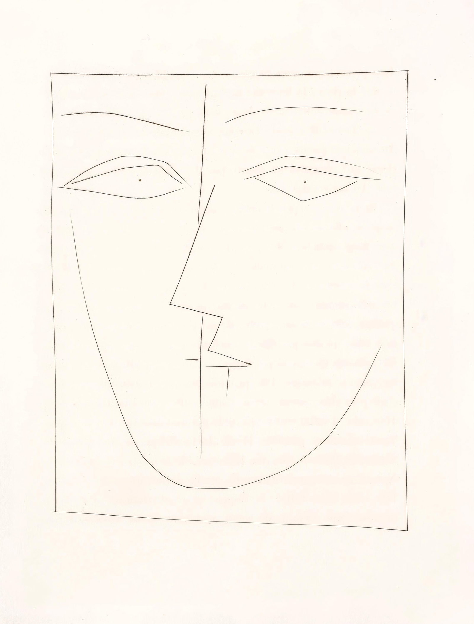 1949 - Pablo Picasso - Untitled - from Carmen - Engraving: 1949 - Pablo Picasso - Untitled - from Carmen - Engraving Experience the masterful stroke of Pablo Picasso with his 1949 engraving, Sans titre (Untitled), from the iconic folio Picasso, Carmen. This e