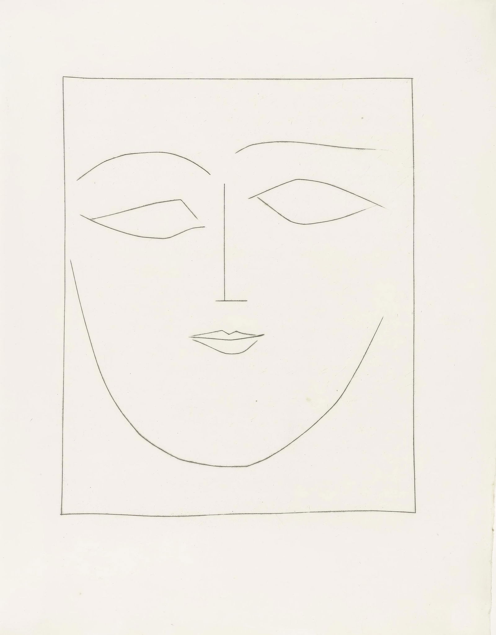 1949 - Pablo Picasso - Untitled - from Carmen - Engraving: 1949 - Pablo Picasso - Untitled - from Carmen - Engraving Experience the masterful stroke of Pablo Picasso with his 1949 engraving, Sans titre (Untitled), from the iconic folio Picasso, Carmen. This e