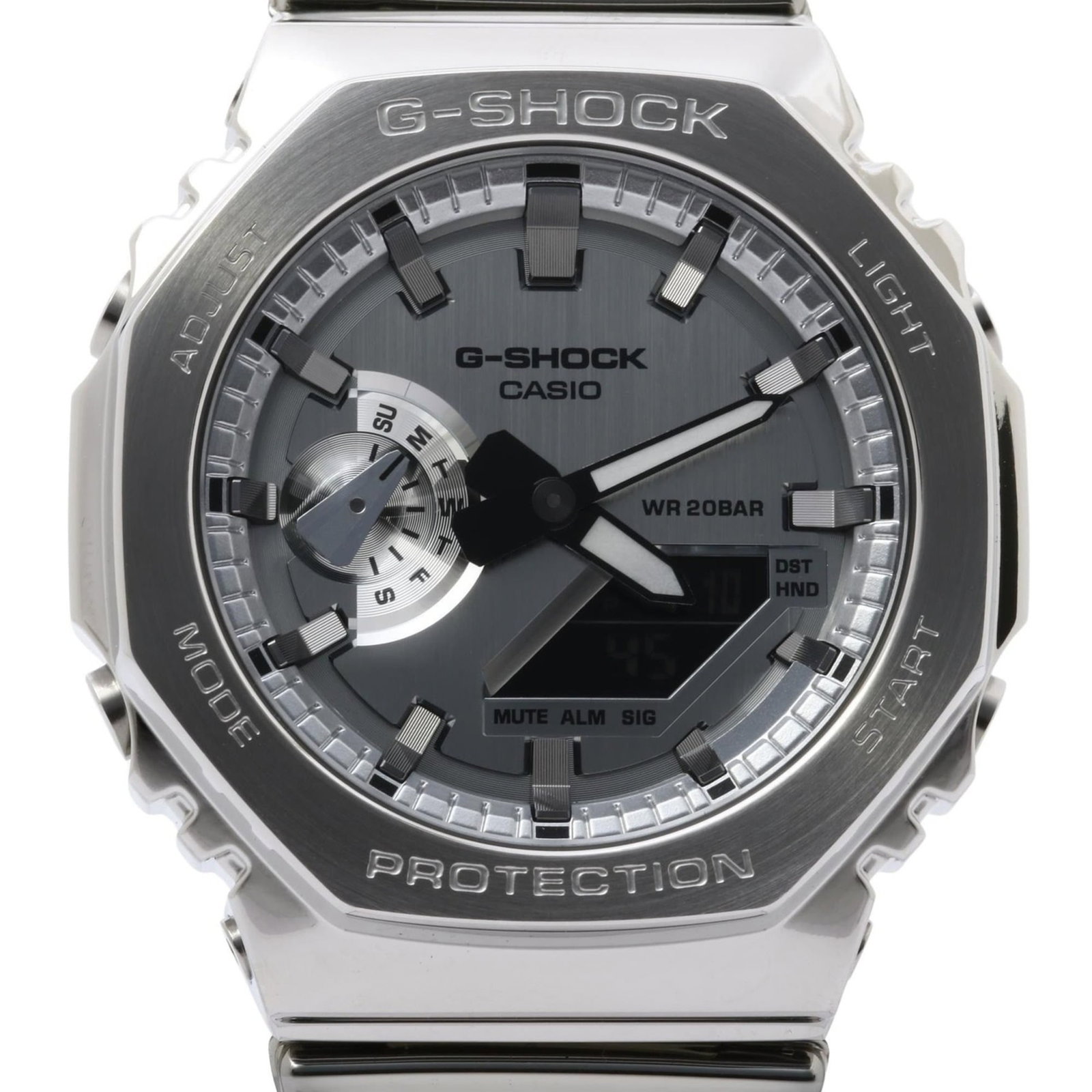 Wristwatch Casio: Wristwatch Casio A sleek and durable stainless steel wristwatch with a 44.4mm case diameter, perfect for everyday wear. This Casio timepiece boasts a classic design and high-quality materials, ensurin