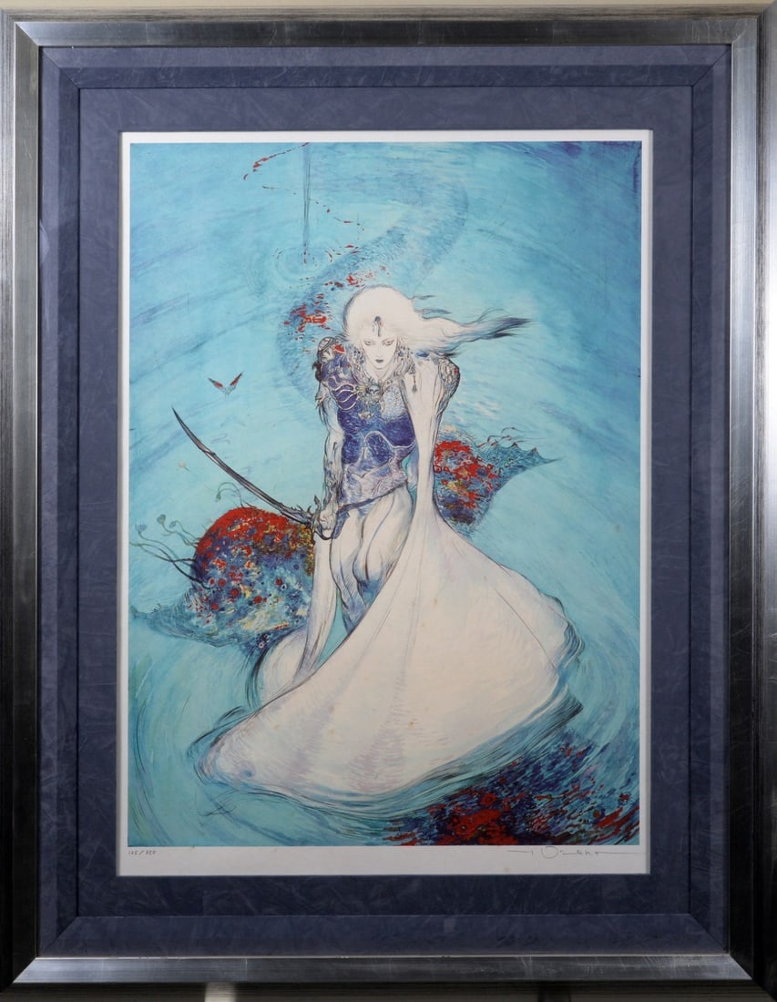 Amano Albino Warrior Noble Figure - Final Fantasy Yoshitaka: Amano Albino Warrior Noble Figure - Final Fantasy Yoshitaka Meet the Amano Albino Warrior Noble Figure, a stunning representation of Yoshitaka Amano's iconic art style from the Final Fantasy series. T