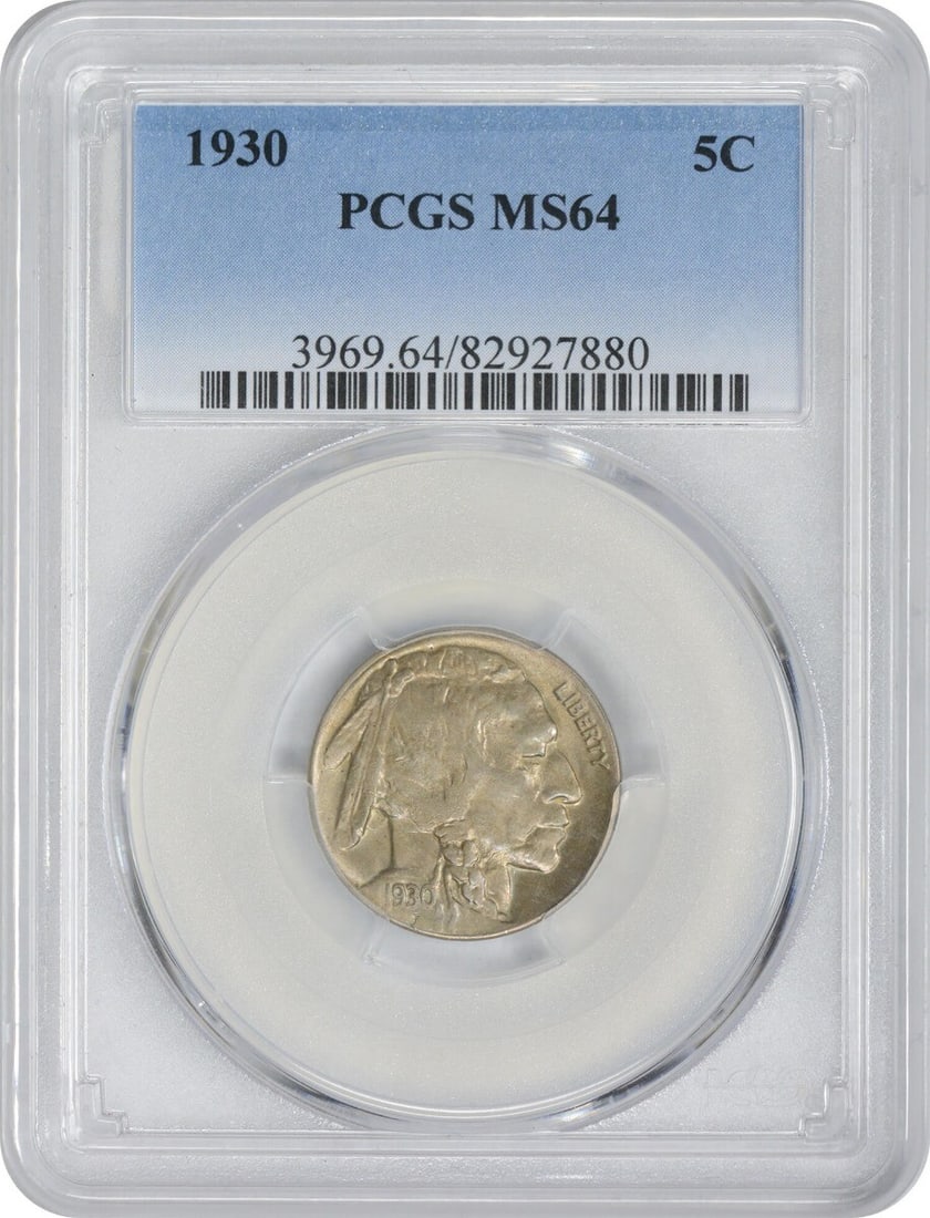 Buffalo Nickel MS64 PCGS: Buffalo Nickel MS64 PCGS A stunning 1930 Buffalo Nickel in MS64 condition, certified by PCGS as uncirculated, boasts exceptional detail and luster, making it a true treasure for collectors. With its r