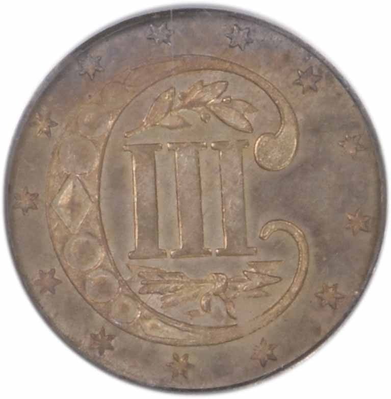 PCGS 1864 Three Cent Silver MS63 - 4