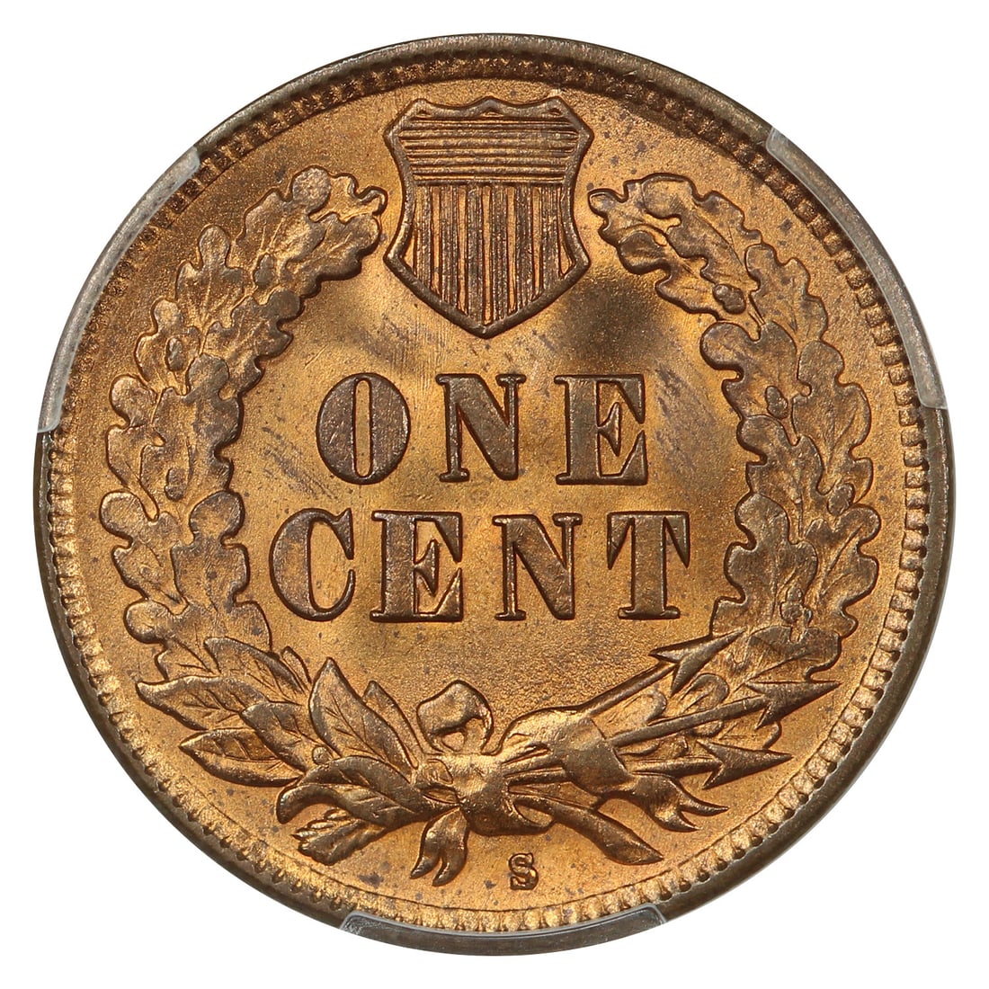 1908-S Indian Cent MS65RD (PCGS) - 4