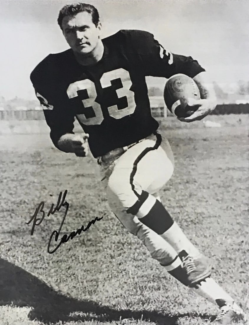 Photo Billy Cannon Autographed 8x10 Black & White Football: Photo Billy Cannon Autographed 8x10 Black & White Football Get ready to own a piece of football history with this autographed 8x10 black and white photo of Billy Cannon, signed in blue sharpie across