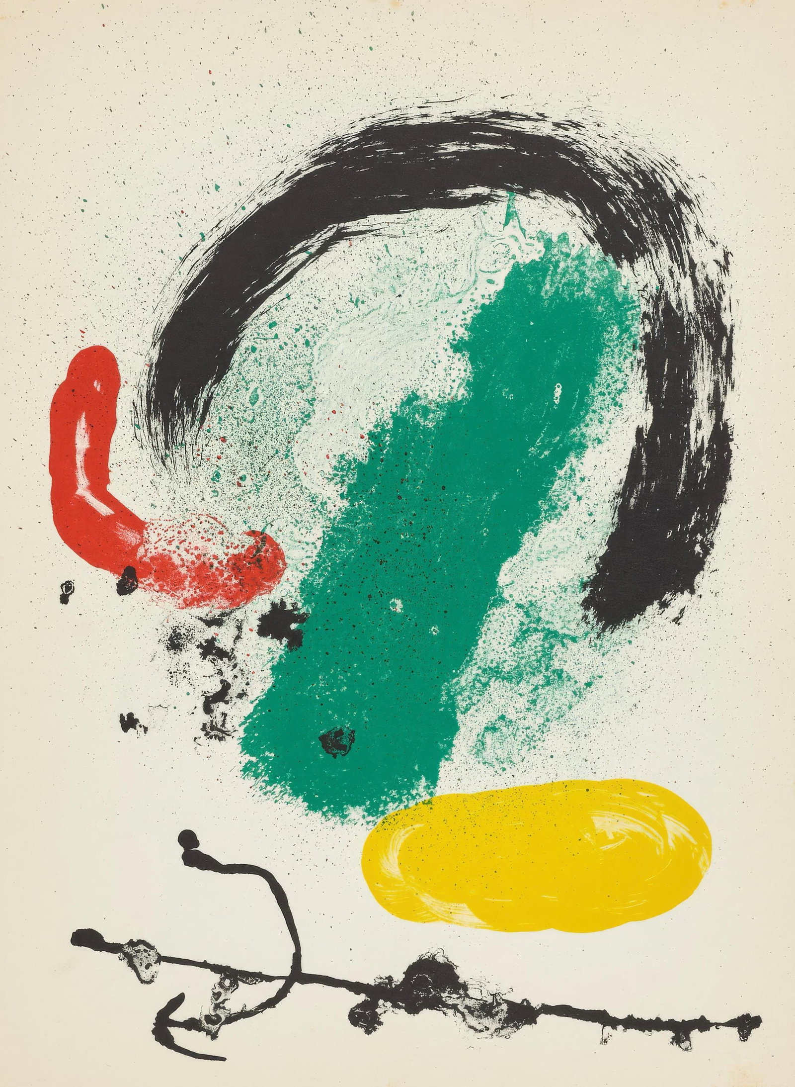 Joan Miro, Untitled (Album 19), 1963 Lithograph: Joan Miro, Untitled (Album 19), 1963 Lithograph Experience the poetic visual language of Joan Miro with Sans titre, a 1963 lithograph from Album 19. Created by the Spanish master during his mature per
