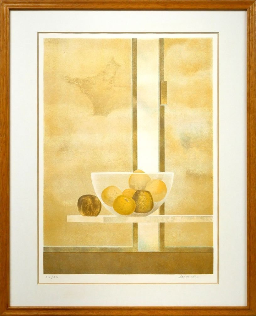 Pierre Garcia-Fons Original Lithograph Print - Framed Still Life (111/ 150): Pierre Garcia-Fons Original Lithograph Print - Framed Still Life (111/ 150) Experience the masterful brushstrokes of Pierre Garcia-Fons, a renowned French artist known for his bold and modernist appro