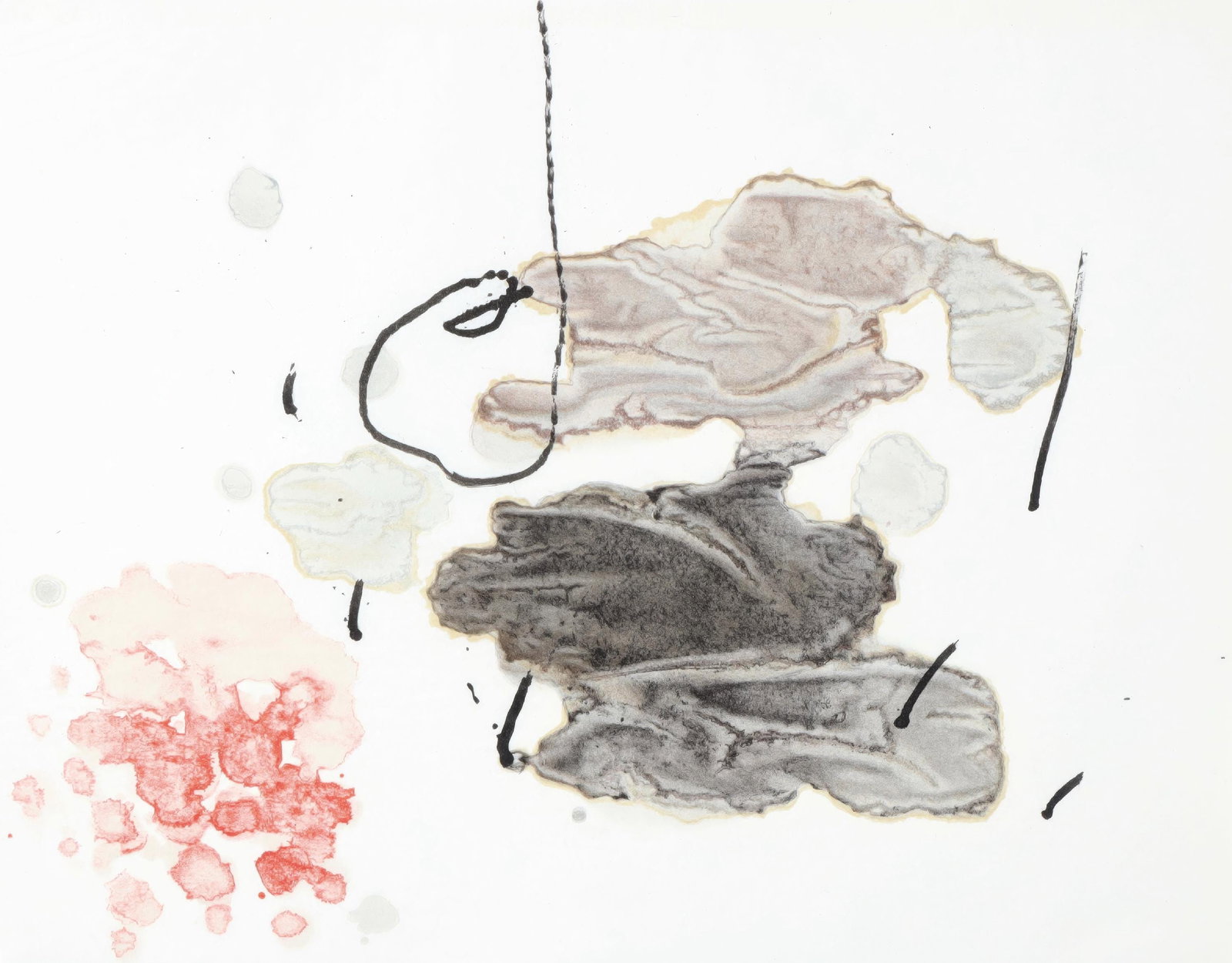 1963 - Joan Miro - Untitled - from Trace on the Water - Lithograph: 1963 - Joan Miro - Untitled - from Trace on the Water - Lithograph Experience the poetic universe of Joan Miro with Sans titre (Untitled), a stunning lithograph from his 1963 album Trace sur l'eau. Pr