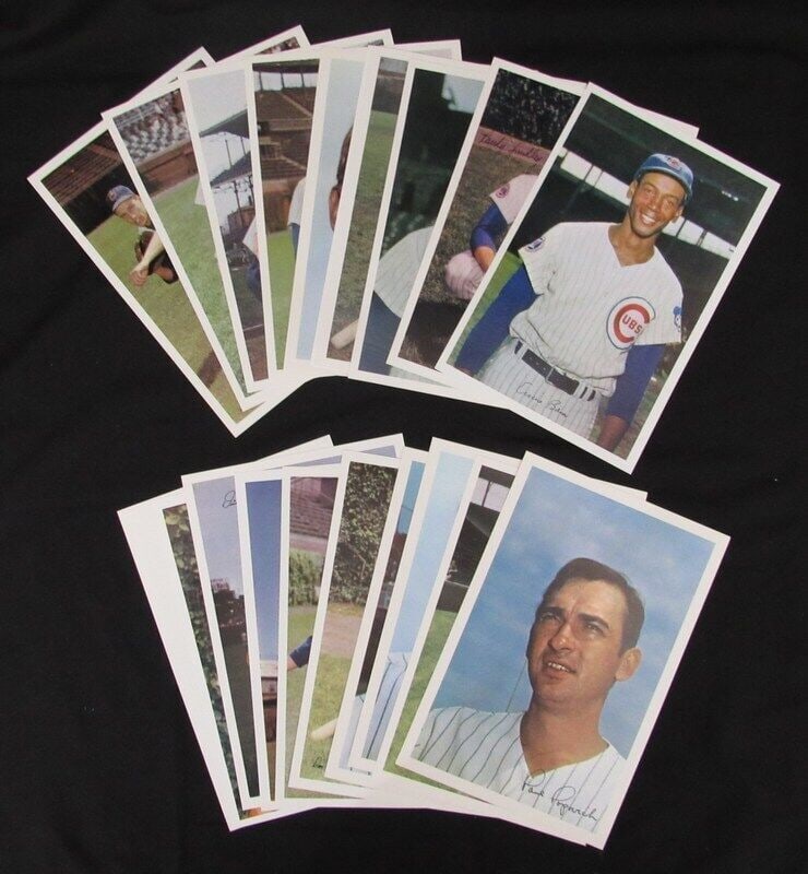 180861 1969 Chicago Cubs Team Set of (20) Jewell Tea 6x9 Photos Banks/ Jenkins: 180861 1969 Chicago Cubs Team Set of (20) Jewell Tea 6x9 Photos Banks/ Jenkins Get ready to relive the magic of 1969 with this incredible Chicago Cubs team set, featuring 20 original Jewell Tea photos